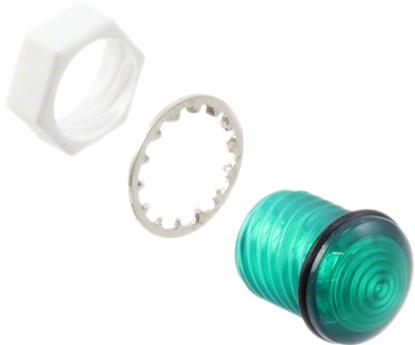 Visual Communications-CMS_442_GTP Lenti ottiche Round Optical Lens Green Polycarbonate