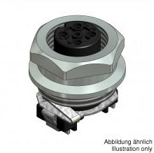 CONEC Elektronische Bauelemente GmbH-43-01855 Connector Circular Conn M12 Circular SKT 5 POS Solder ST SMD 5 Terminal 1 Port Bulk