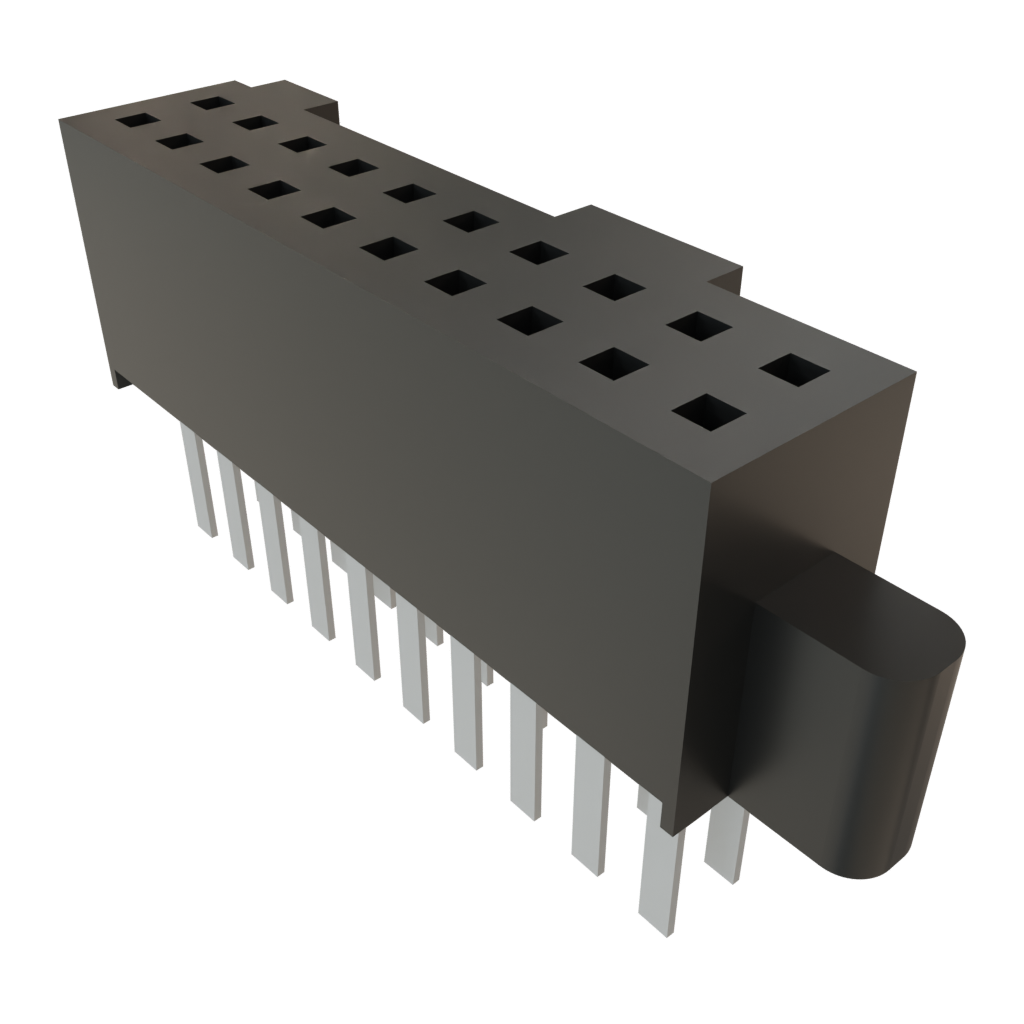 Samtec-SFML-110-01-S-D Embases de raccordement et réceptacles PCB Conn Socket Strip SKT 20 POS 1.27mm Solder ST Top Entry Thru-Hole TIGER EYE™ Tube