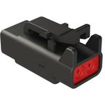 Conn Housing PL 2 POS Crimp ST Cable Mount Black Automotive