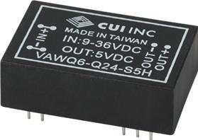 CUI Inc-VAWQ6-Q24-S5H DC/DC-Wandler und Spannungsreglermodul Module DC-DC 24VIN 1-OUT 5V 1A 5W 10-Pin DIP