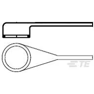 TE Connectivity-222D921-4-0 Wärmeschrumpfende Produkte Heat Shrink Molded Boot RA Polyolefin Flexible Modified Black