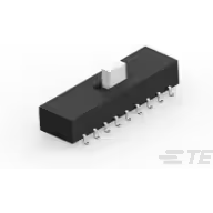 TE Connectivity-ASE62L04 Interruttore a slitta Switch Slide 6PDT Top Slide 0.3A 115VAC Gull Wing SMD Tube