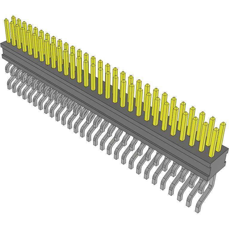 Samtec-FTSH-129-04-F-DH Steckverbinderleisten und Leiterplattenbuchsen Conn Unshrouded Header HDR 58 POS 1.27mm Solder RA Side Entry SMD TIGER CLAW™ Tube