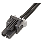 Mini-Fit TPA2-to-Mini-Fit TPA2 Off-the-Shelf (OTS) Cable Assembly, Single Row, 300.00mm Length, 2 Circuits, Black