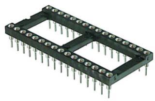 Assmann WSW components, Inc-AR 28-HZL/07-TT Enchufe del conector Conn DIP Socket SKT 28 POS 2.54mm Solder ST Thru-Hole Tube