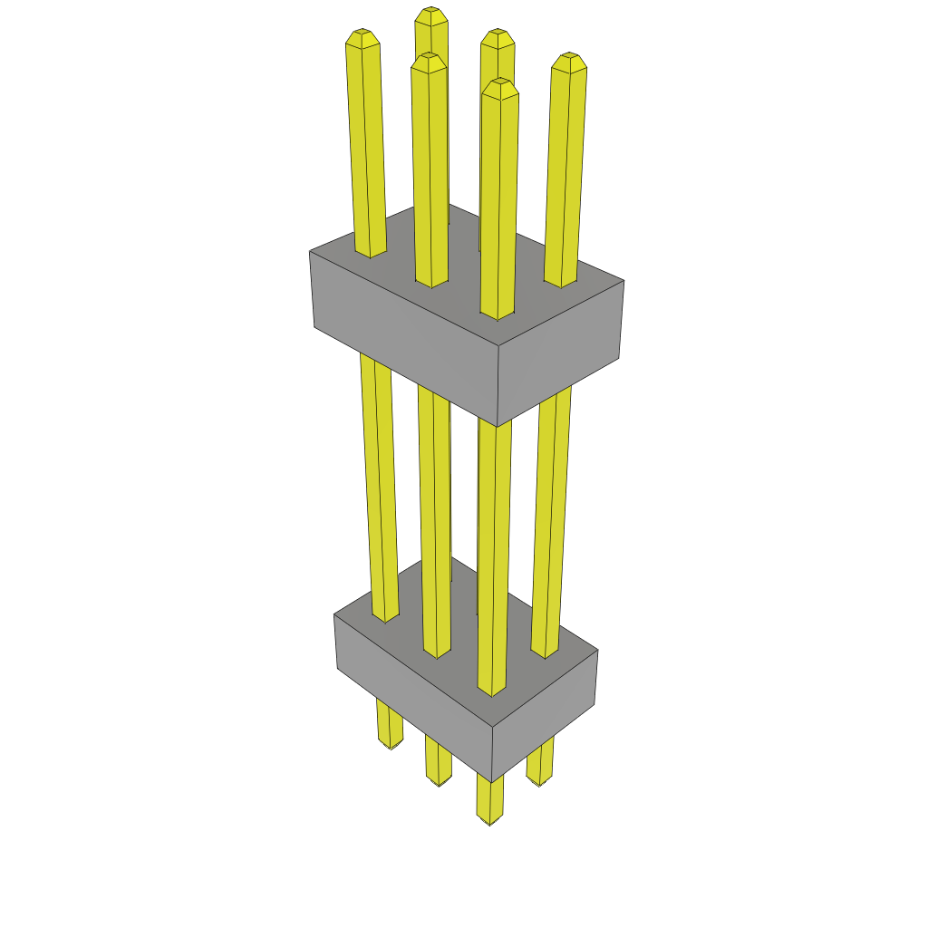 Samtec-TW-03-08-G-D-510-120 Steckverbinderleisten und Leiterplattenbuchsen Conn Board Stacker HDR 6 POS 2mm Solder ST Thru-Hole Bulk