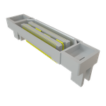 Conn Micro High Speed Socket Strip SKT 60 POS 0.5mm Solder ST Edge Mount Tray