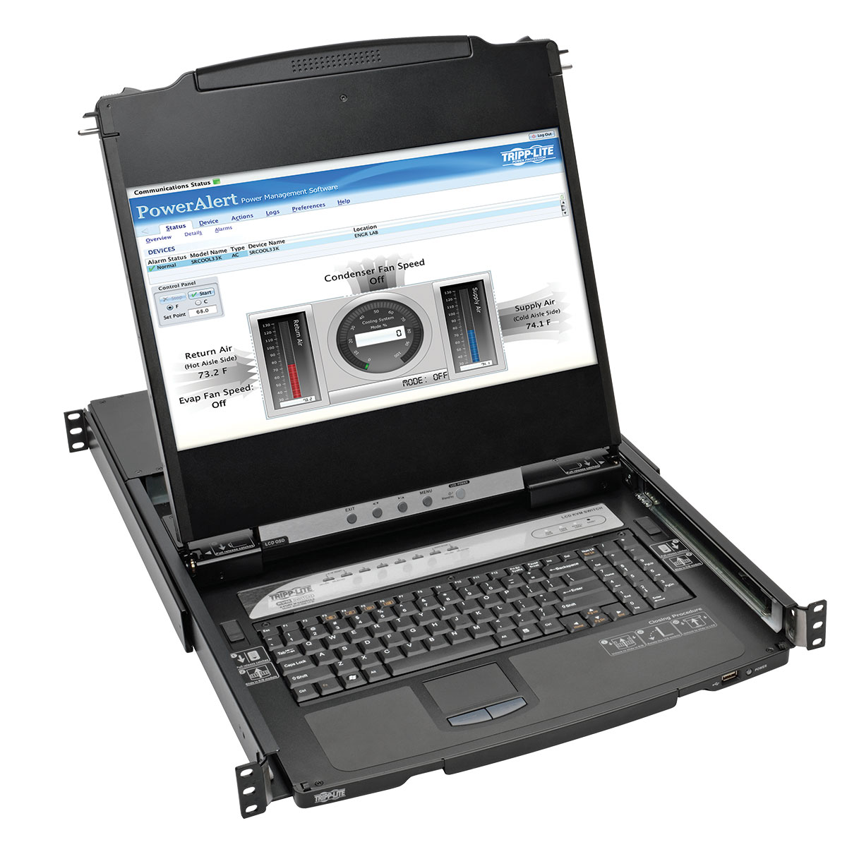 Eaton (formerly TrippLite)-B030-008-17-IP Verschiedene Produkte Net Director 8-Port 1U Rack-Mount Console HDMI