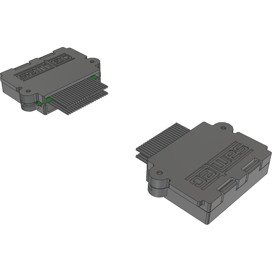 Samtec-EQCD-020-06.00-TBR-TBR-2 Kabelbaugruppen Koaxial Cable Assembly Coax Micro Ribbon 0.15m 38AWG Micro High Speed Terminal to Micro High Speed Terminal M-M Q STRIP® Bag