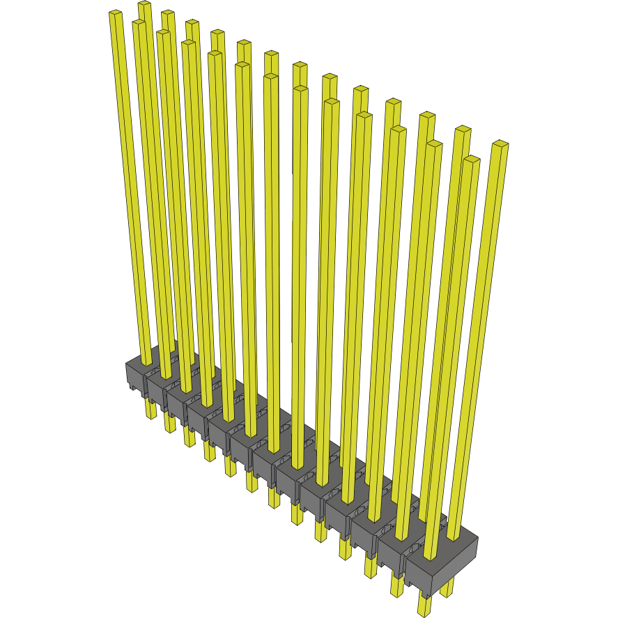 Samtec-MTSW-113-21-G-D-1200 Steckverbinderleisten und Leiterplattenbuchsen Conn Unshrouded Header HDR 26 POS 2.54mm Solder ST Top Entry Thru-Hole Bulk