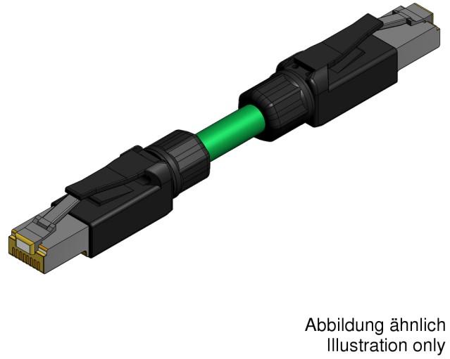 CONEC-43-17028 Andere Kabelbaugruppen Connecting cable, male connector RJ45 - male connector RJ45, 360°-shielding