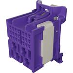 stAK50h Hybrid Receptacle 25 Circuits Key 5 Rib Option B Dark Purple Bag