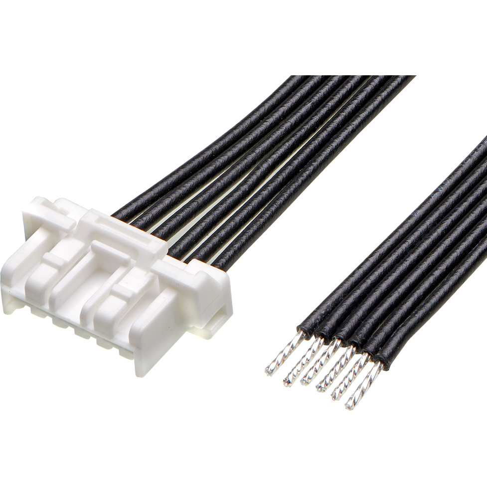 Molex-2219591062 Cable Assembly Other Cable Assembly UL 10002 0.15m 22AWG Wire to Board 6 POS M Crimp Bag