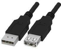 ADAM TECH-CA-USB-AM-AF-6FT USB Kabelbaugruppen Cable Assembly 1.828m USB 2.0 Type A to USB 2.0 Type A 4 to 4 POS F-M