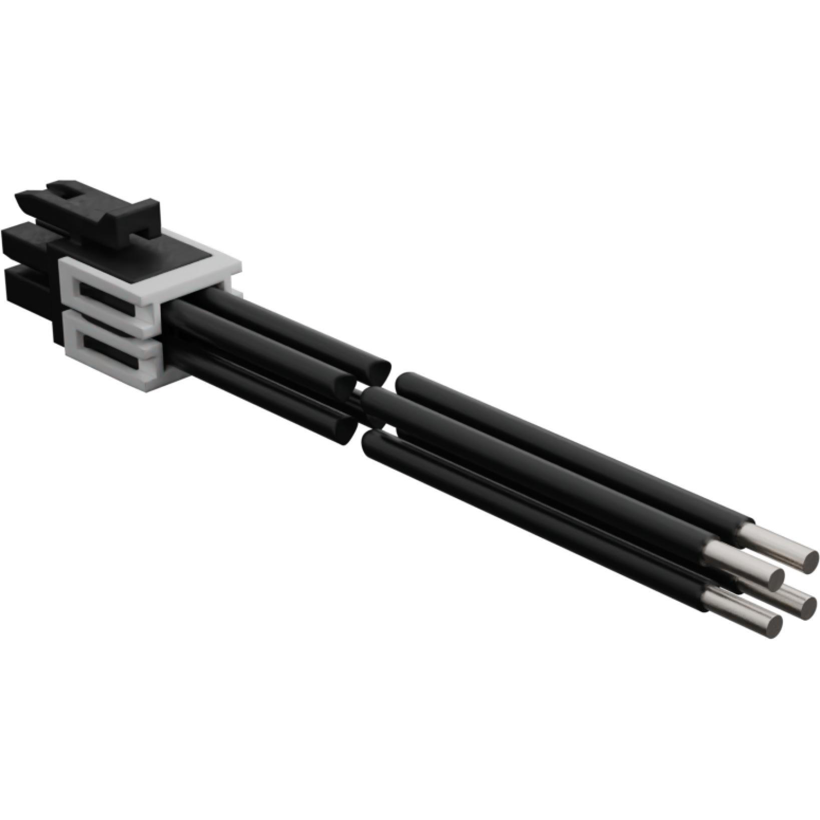 Molex-2262631043 Andere Kabelbaugruppen Cable Assembly Discrete Wire UL 1061 0.3m 16AWG Micro-Fit+ 4 POS F Crimp/Compression Bag