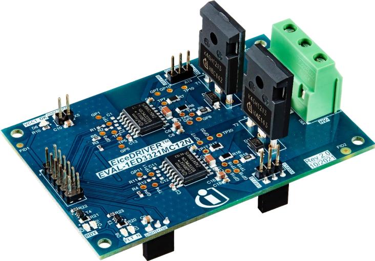 Infineon Technologies AG-EVAL1ED3321MC12NTOBO1 Cartes et kits de développement de gestion de la puissance 1ED3321MC12N Gate and Power Driver 40V Output Evaluation Board