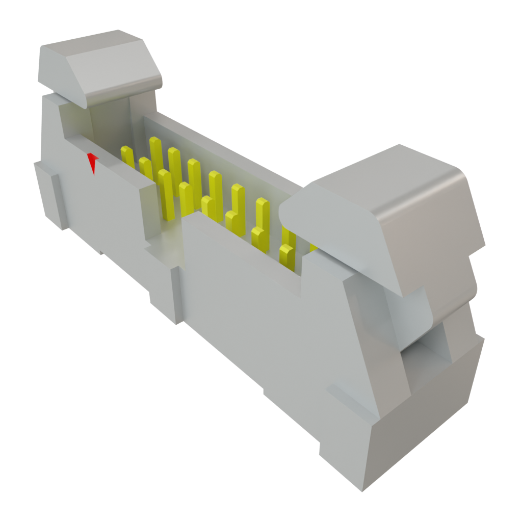 Samtec-EHT-108-01-S-D Embases de raccordement et réceptacles PCB Conn Ejector Header HDR 16 POS 2mm Solder ST Top Entry Thru-Hole Tube