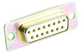 ITT Corporation-DEMMF9SA101 Steckverbinder, D-Sub Miniature, Polarized Shell, Rack and Panel, Receptacle, Socket Contacts, General Purpose, Class D and G, Solder Type