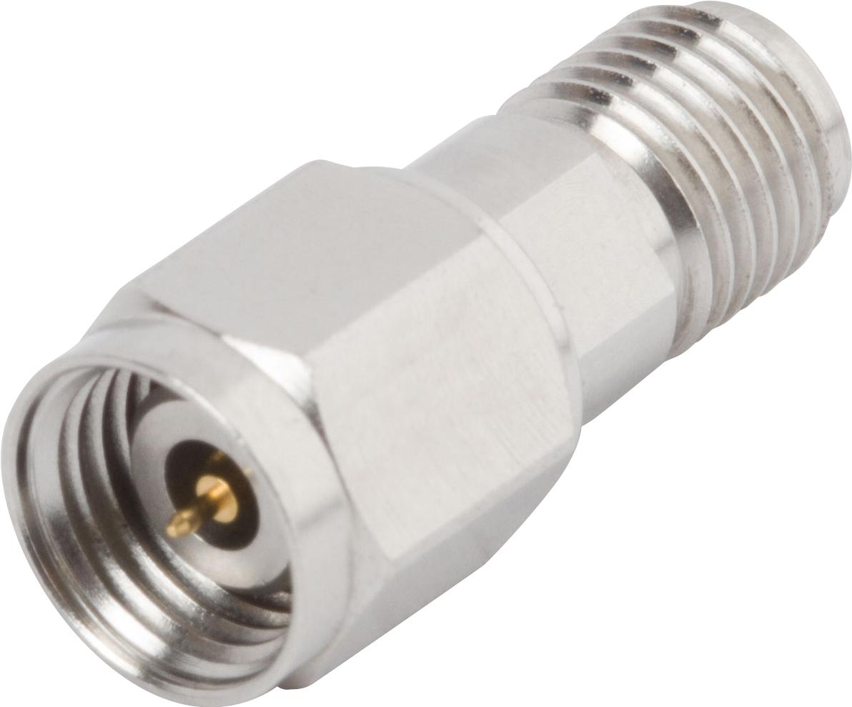 Amphenol SV Microwave-SF1116-6002 RF-Steckverbinder Conn 2.4mm-SVK Adapter 0Hz to 40GHz 50Ohm ST PL/RCP Gold Over Nickel Tray