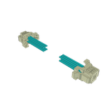 Cable Assembly Discrete Wire 0.228m 28AWG Wire to Board to Wire to Board 6 to 6 POS F-F Crimp-Crimp Bag