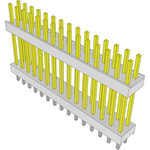 Conn Board Stacker HDR 30 POS 2.54mm Solder ST Top Entry Thru-Hole Bulk
