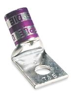 Thomas & Betts-54876BEUFBT Terminali connettore Copper Blank Tongue Lug, 45 Degree Bend Long Barrel, Max 35kV, Wire Size 500 kcmil, Tin Plated, Die Code 87, Die Color Code Brown