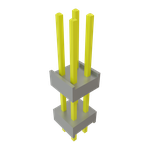 Conn Board Stacker HDR 4 POS 2.54mm Solder ST Top Entry Thru-Hole Bulk