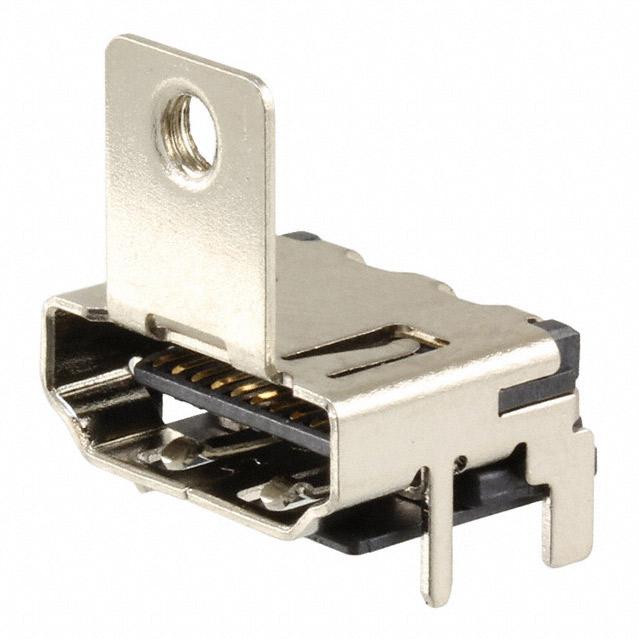 CnC Tech, LLC-2000-1-2-23-00-BK Conector de audio y video Conn HDMI Type A F 19 POS 0.5mm Solder RA SMD 19 Terminal 1 Port