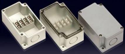 Bud Industries-PTT-11084-C Accessori per connettori Connector Accessories Terminal Box Straight Gray