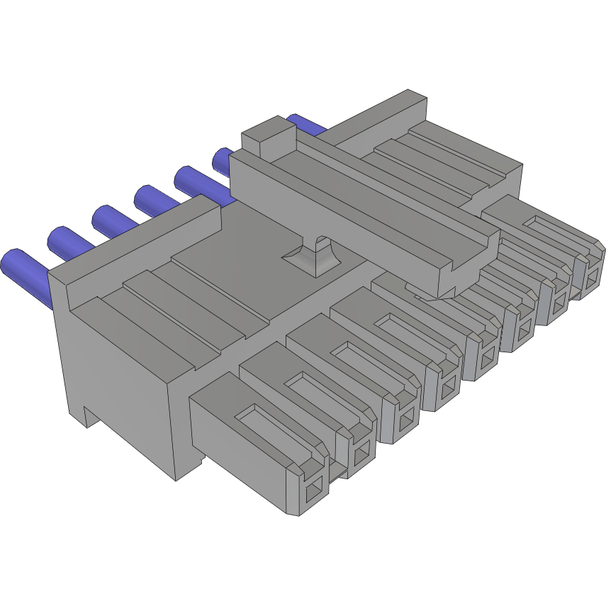Samtec-MMSS-08-24C-F-03.00-S-K Cable Assembly AC Power Cable Assembly 0.076m Power 8 POS SKT Crimp 24AWG