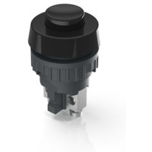 RAFI GmbH & Co. KG-1.10.001.151/0104 Switch Push Button Pushbutton non-illuminated - mounting hole diameter 15.2 mm, screw terminals, 1 NC, black
