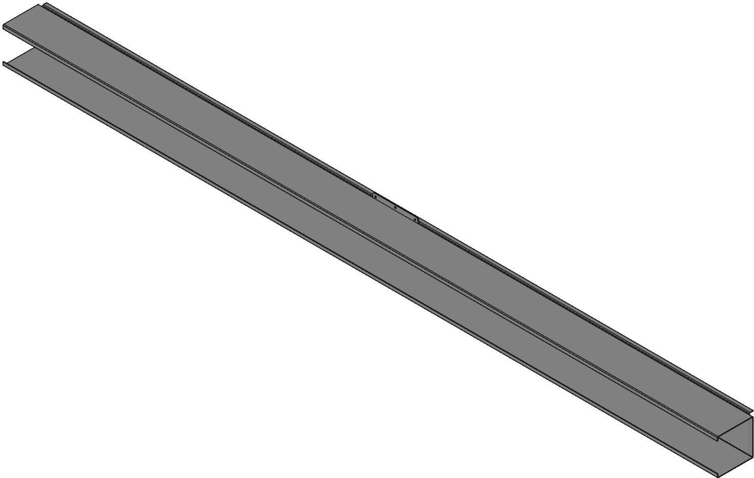 Hammond Manufacturing-1487D120SS Verdrahtungskanäle Wiring Ducts Solid Wall Square with Cover Screw Steel