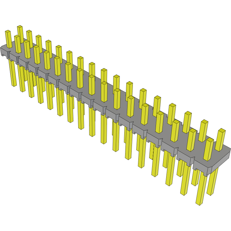 Samtec-MTLW-117-07-G-D-120 Steckverbinderleisten und Leiterplattenbuchsen Conn Unshrouded Header HDR 34 POS 2.54mm Solder ST Top Entry Thru-Hole Bulk