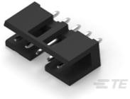 TE Connectivity-1-2823382-0 Piastre connettori e prese PCB 10P, AMPMODU 2 mm, Shrouded header for detent latch, single row, vertical, THT, tail length 2.8mm, 30µ" Gold, tube, without cap xyz