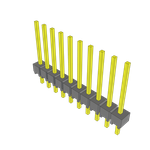 Conn Unshrouded Header HDR 10 POS 2.54mm Solder ST Top Entry Thru-Hole Bulk