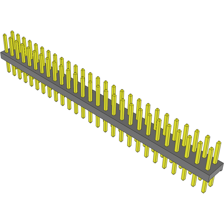 Samtec-MTMM-127-05-G-D-175 Steckverbinderleisten und Leiterplattenbuchsen Conn Unshrouded Header HDR 54 POS 2mm Solder ST Top Entry Thru-Hole Bulk