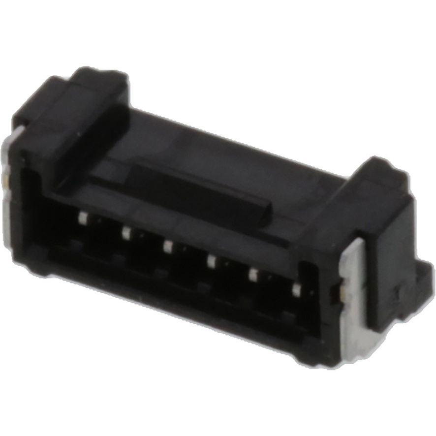 Molex-5055670671 Connector Headers and PCB Receptacles Conn Shrouded Header (4 Sides) HDR 6 POS 1.25mm Solder RA Side Entry SMD Micro-Lock Plus T/R