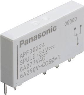 Panasonic-APF30260 Power Relays Power Relay 60VDC 6A SPDT(28x5x15)mm THT