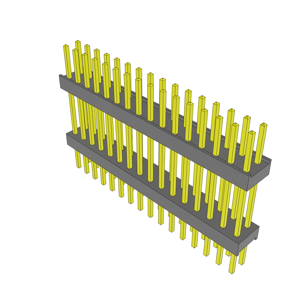 Samtec-ZW-16-12-G-D-585-222 连接器插头及 PCB 插座 Conn Board Stacker HDR 32 POS 2.54mm Solder ST Top Entry Thru-Hole Bulk