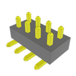 Conn Unshrouded Header HDR 8 POS 2mm Solder ST Top Entry SMD Bulk