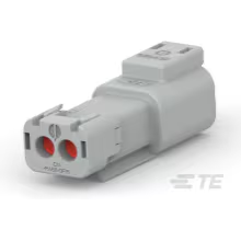 TE Connectivity-1-2303812-2 Einzeladersteckverbinder, Gehäuse Conn Housing RCP 2 POS 5.46mm Crimp ST Cable Mount Gray Package