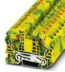 PHOENIX CONTACT-PT 16 N-PE Steckverbinder, Klemmenblöcke Conn Ground Modular Terminal Block 2 POS Push-In DIN Rail 85A