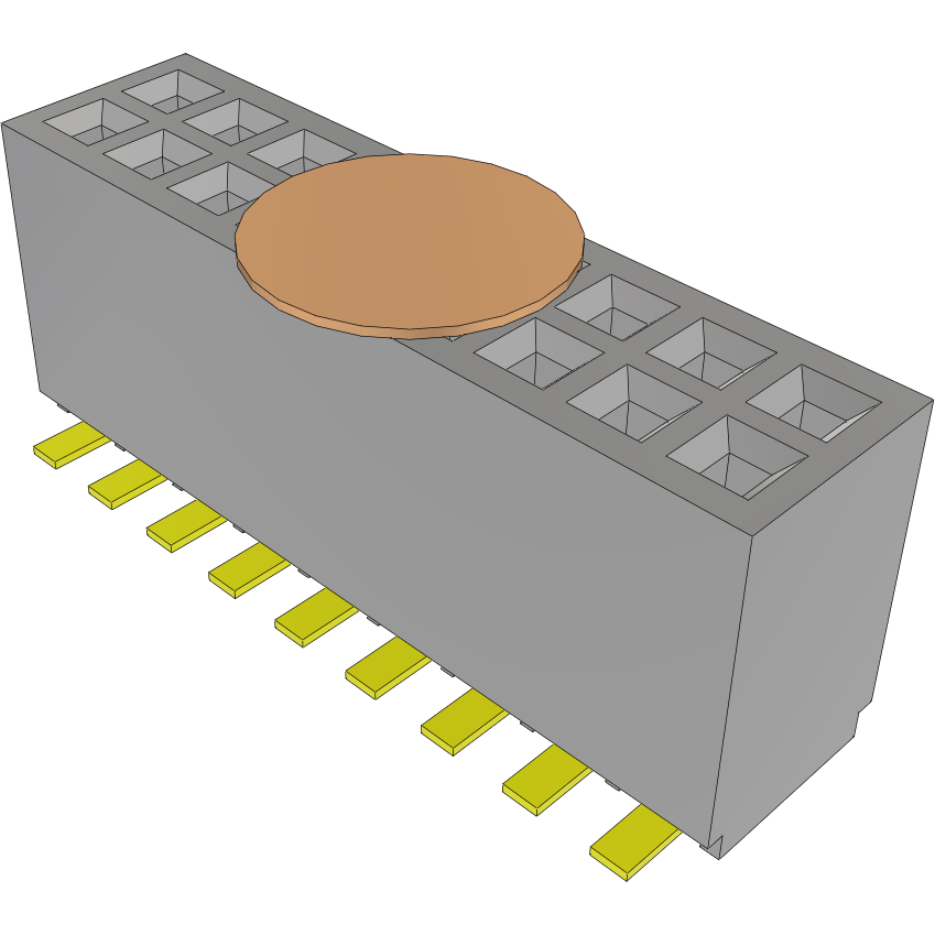 Samtec-SFMC-109-02-S-D-K Steckverbinderleisten und Leiterplattenbuchsen Conn Socket Strip SKT 18 POS 1.27mm Solder ST Top Entry SMD Tube