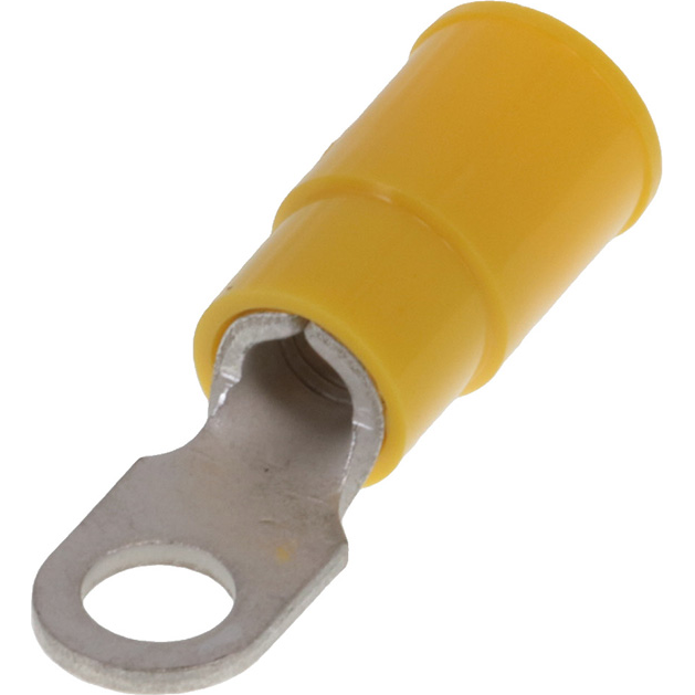 Molex-19070-0145 Connector Terminals Ring Tongue Terminal 10-12AWG Copper Yellow 26.3mm Tin InsulKrimp™ Bag