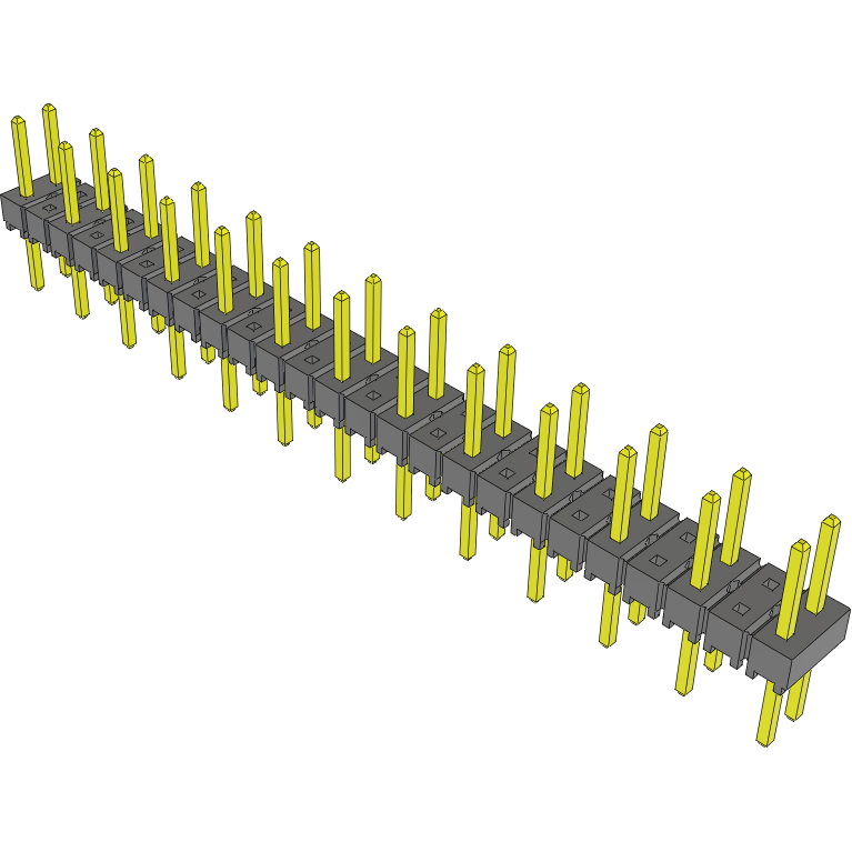Samtec-TSW-213-08-G-D Cabezales del conector y receptáculos PCB Conn Unshrouded Header HDR 26 POS 5.08mm Solder ST Top Entry Thru-Hole Bulk