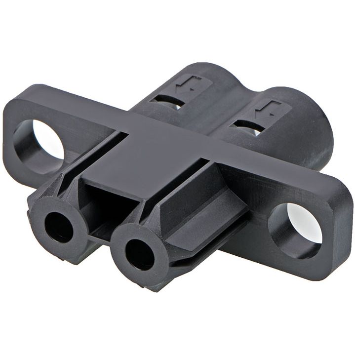 Molex-2155113121 Connector Discrete Wire Housing PowerWize BMI 3.40mm, 2-circuit, Black Panel Mount Receptacle Housing, Bag