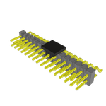 Conn Unshrouded Header HDR 32 POS 2.54mm Solder RA Side Entry SMD Tube