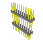 Conn Board Stacker HDR 20 POS 2.54mm Solder ST Thru-Hole Bulk