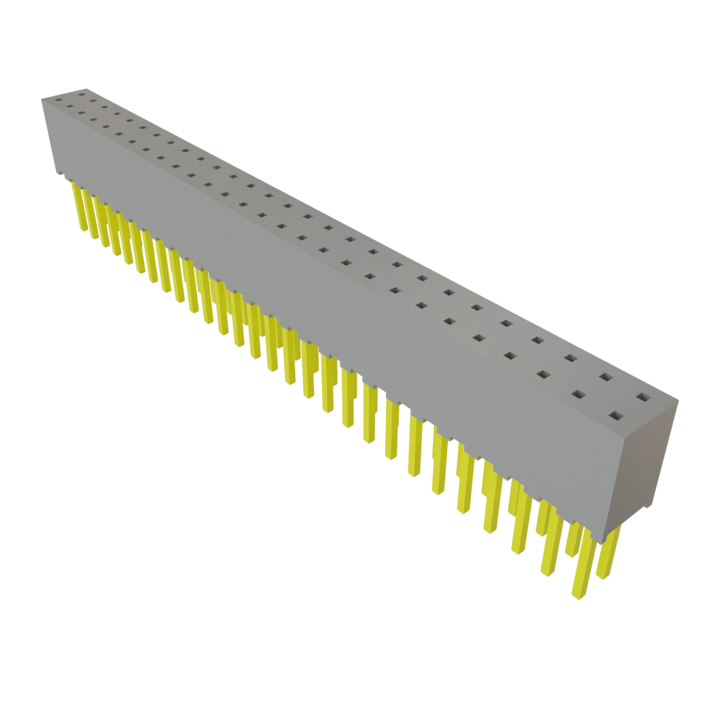 Samtec-SQT-128-03-L-D Cabezales del conector y receptáculos PCB Conn Socket Strip SKT 56 POS 2mm Solder ST Top Entry Thru-Hole Tube
